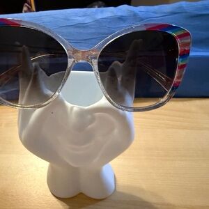 Betsey Johnson Red and Orange Sunglasses